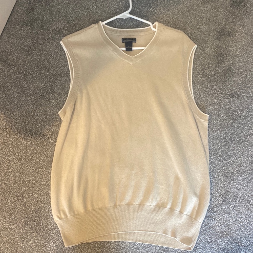 Beige Sweater Vest